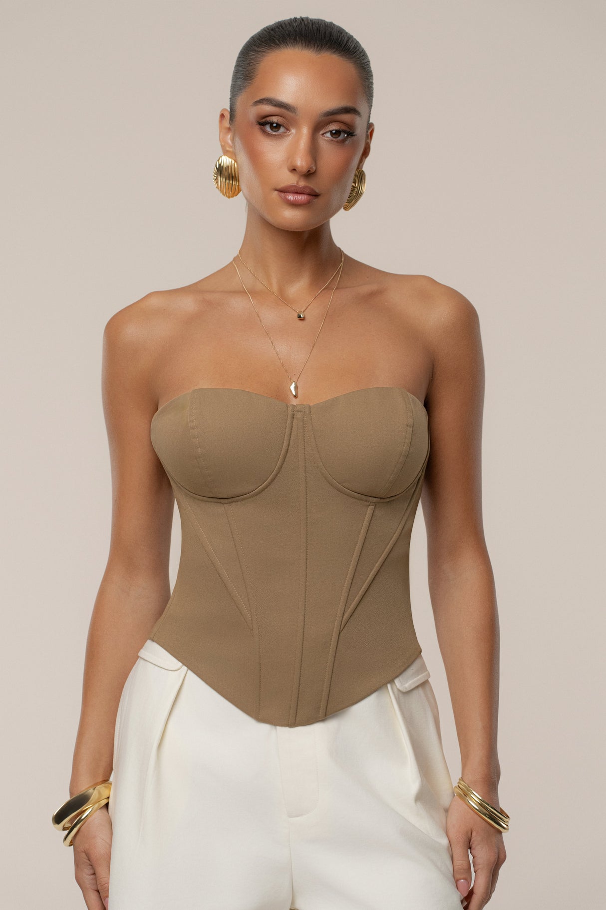 Tan Sunset Tides Corset